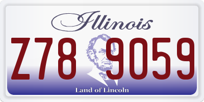 IL license plate Z789059