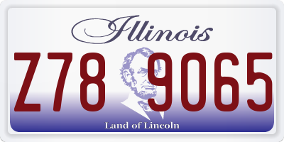 IL license plate Z789065