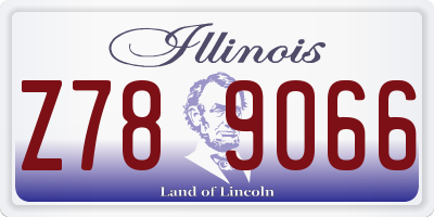 IL license plate Z789066
