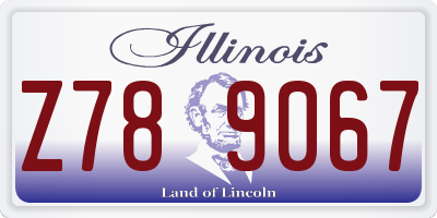 IL license plate Z789067