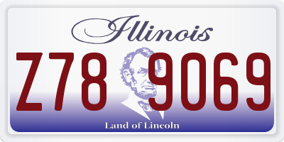 IL license plate Z789069