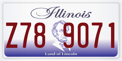 IL license plate Z789071