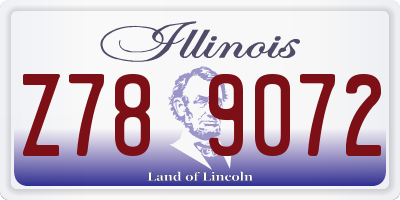 IL license plate Z789072