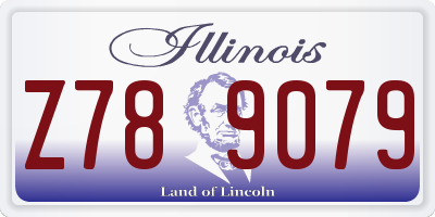 IL license plate Z789079