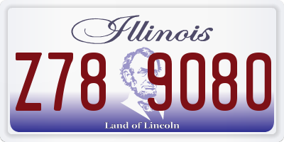 IL license plate Z789080