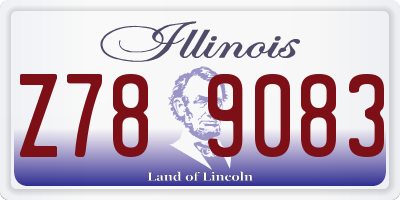 IL license plate Z789083