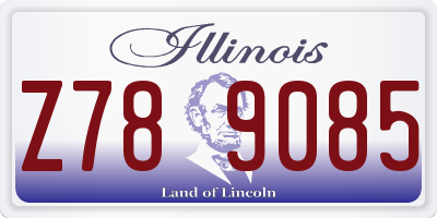 IL license plate Z789085