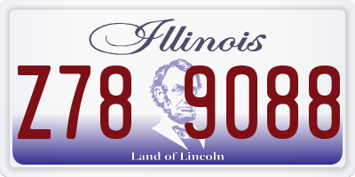 IL license plate Z789088