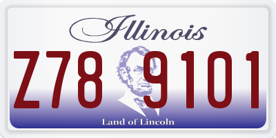 IL license plate Z789101