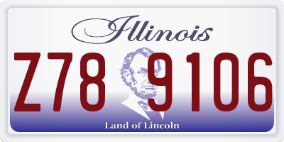 IL license plate Z789106