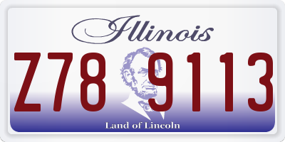 IL license plate Z789113