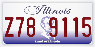 IL license plate Z789115