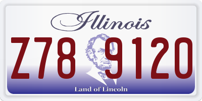 IL license plate Z789120