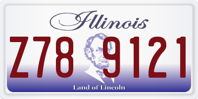 IL license plate Z789121