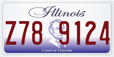 IL license plate Z789124
