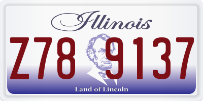 IL license plate Z789137