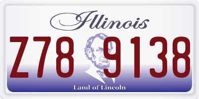 IL license plate Z789138