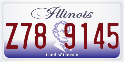 IL license plate Z789145