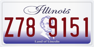 IL license plate Z789151