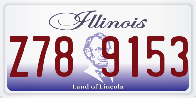 IL license plate Z789153