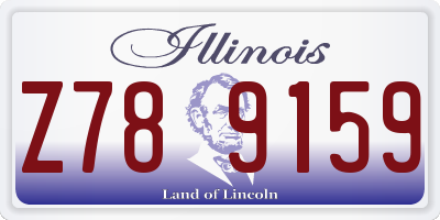 IL license plate Z789159