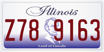 IL license plate Z789163