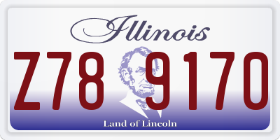 IL license plate Z789170