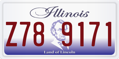 IL license plate Z789171