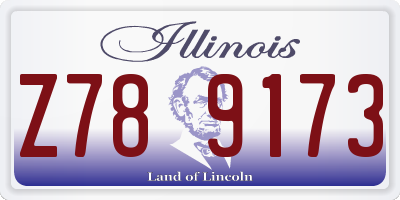 IL license plate Z789173
