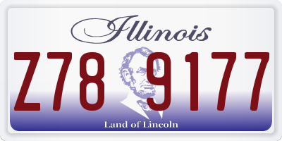 IL license plate Z789177