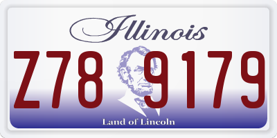 IL license plate Z789179