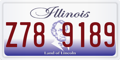 IL license plate Z789189