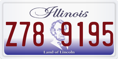 IL license plate Z789195