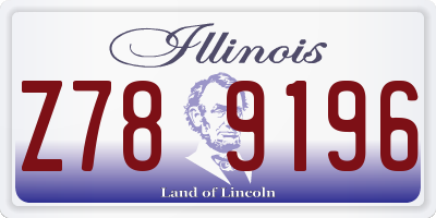 IL license plate Z789196