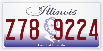 IL license plate Z789224