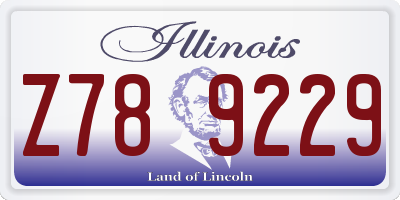 IL license plate Z789229