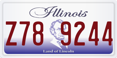 IL license plate Z789244