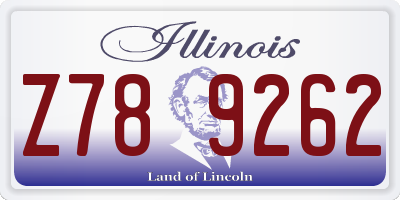 IL license plate Z789262