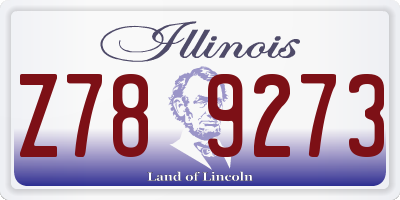 IL license plate Z789273