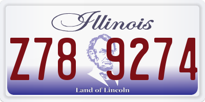 IL license plate Z789274