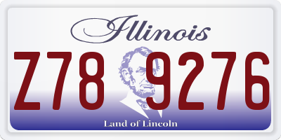 IL license plate Z789276