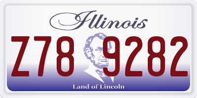 IL license plate Z789282