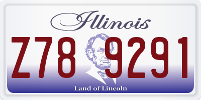 IL license plate Z789291