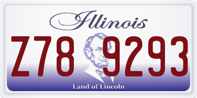 IL license plate Z789293