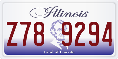 IL license plate Z789294