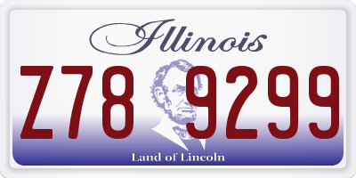 IL license plate Z789299
