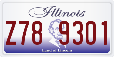 IL license plate Z789301