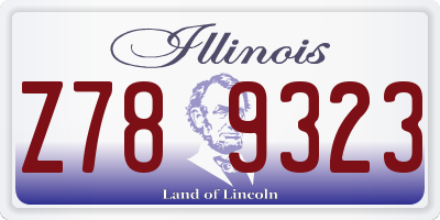 IL license plate Z789323
