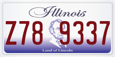 IL license plate Z789337