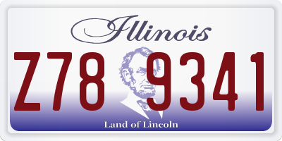 IL license plate Z789341